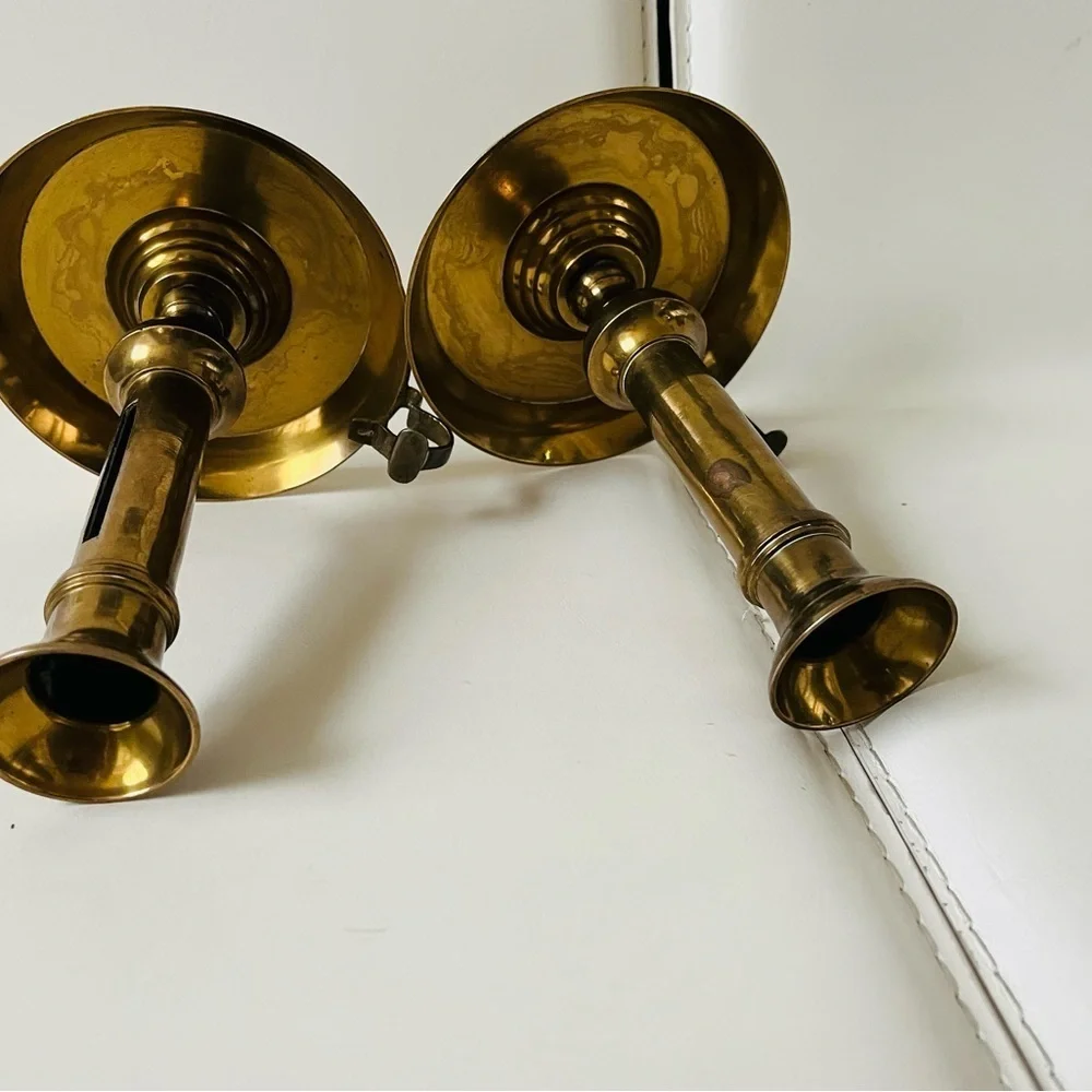Vintage Brass Candle Holders
